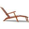 Picture of Outdoor Deck Chair with Footrest Acacia Wood