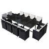 Picture of Outdoor Dining Set - Poly Rattan - Black