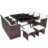 Picture of Outdoor Dining Set Poly Rattan - 27 pcs Brown