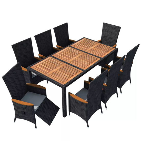 Picture of Outdoor Dining Set - Black