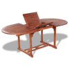 Picture of Outdoor Extendable Dining Table Acacia Wood