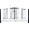 Picture of Outdoor Fence Double Door Gate with Spear Top 13' x 8'