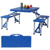 Picture of Outdoor Foldable Picnic Table with Bench