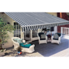 Picture of Outdoor Folding Awning 20' x 10' - Navy Blue & White