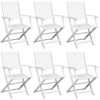 Picture of Outdoor Furniture Dining Set 7 pcs - White Acacia Wood