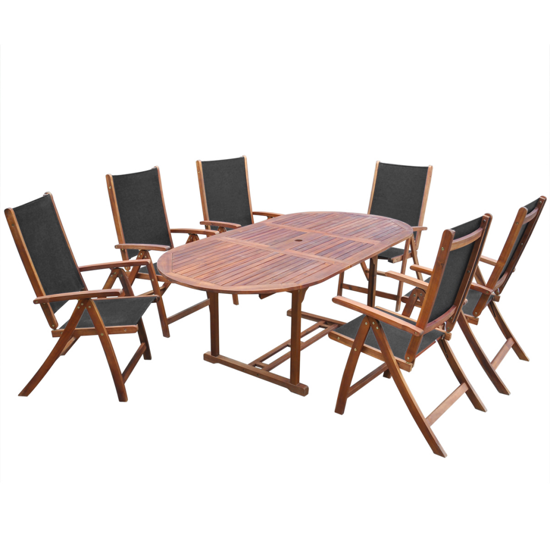 Picture of Outdoor Furniture Folding Dining Set Acacia Wood