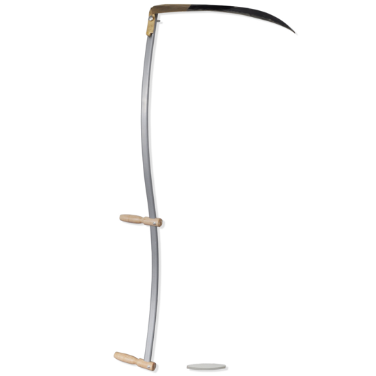 Picture of Outdoor Garden Scythe with Grinding Stone Steel Blade Farm Grass - 4' 7"