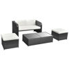 Picture of Outdoor Garden Sofa Set - Poly Rattan - Black