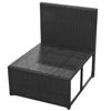 Picture of Outdoor Garden Sofa Set - Poly Rattan - Black