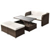 Picture of Outdoor Garden Sofa Set - Poly Rattan - Brown