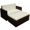 Picture of Outdoor Garden Sofa Set - Poly Rattan - Brown