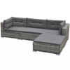 Picture of Outdoor Garden Sofa Set - Poly Rattan - Gray