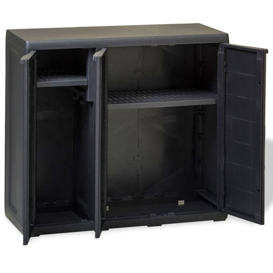Convenience Boutique / Outdoor Garden Storage Cabinet with 2 Shelves