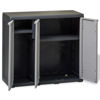 Picture of Outdoor Garden Storage Cabinet with 2 Shelves - Black and Gray