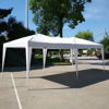 Picture of Outdoor Gazebo Tent 10' x 20" Easy Pop Up with 6 Walls - White