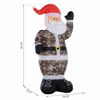 Picture of Outdoor Inflatable Christmas Military Santa Claus