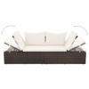 Picture of Outdoor Lounge Bed 76" - Poly Rattan - Brown