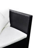 Picture of Outdoor Lounge Set - Poly Rattan - Black