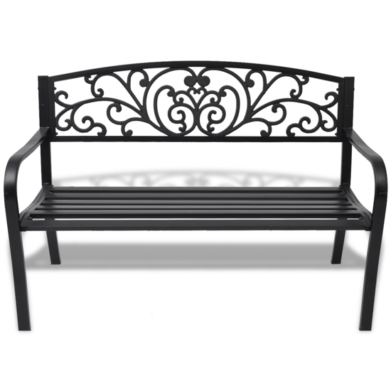 Picture of Outdoor Patio Bench Cast Iron - Black