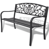 Picture of Outdoor Patio Bench Cast Iron - Black