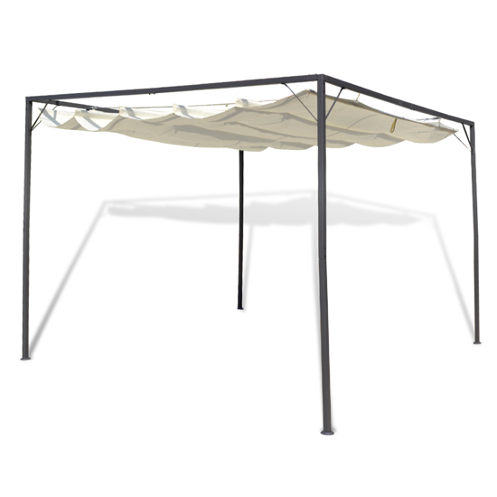 Picture of Outdoor Patio Gazebo with Retractable Roof Canopy