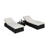 Picture of Outdoor Patio Loungers with Side Table - 3 Pcs