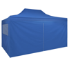 Picture of Outdoor Pop-Up Tent Gazebo Marquee with 4 Side Walls 9.8'x14.8' - Blue