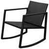 Picture of Outdoor Rocking Chair and Table Set - Black 3pc