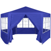 Picture of Outdoor Tent Gazebo Marquee with 6 Side Walls 6' x 6' - Blue