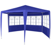 Picture of Outdoor Tent Gazebo Marquee with 6 Side Walls 6' x 6' - Blue