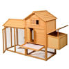 Picture of Outdoor Wooden Chicken Coop with Fire Fence 80"