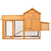 Picture of Outdoor Wooden Chicken Coop with Fire Fence 80"