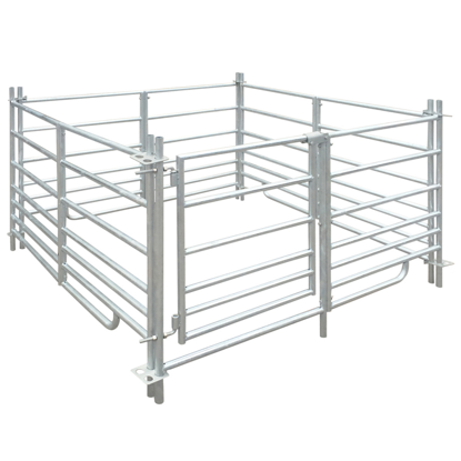 Picture of Pet Animal Cage Pen 4-Panel Sheep  Galvanized Steel 53"
