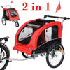 Picture of Pet Bike Trailer Bicycle Stroller Jogging with Suspension