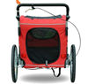 Picture of Pet Dog Stroller Bike Trailer - Red/Black