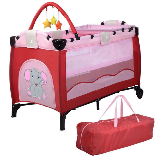 Picture of Portable Infant Bassinet Bed - Pink