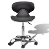 Picture of Salon Spa Stool with Backrest Curved Design - Black