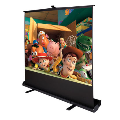 Picture of Screen Projector 100" Inch 4:3 Portable Pull Up Floor Aluminium Case