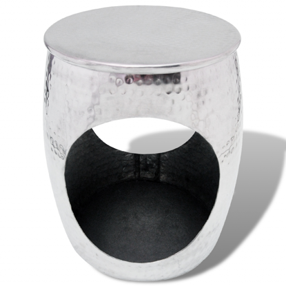 Picture of Side Table / Hocker Barrel Shape - Aluminum Silver