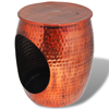 Picture of Side Table / Hocker Barrel Shape - Copper Brown
