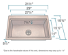 Picture of Single Bowl Dual-Mount Copper Sink
