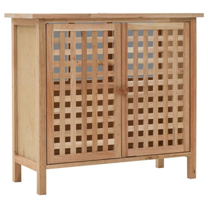 Picture of Sink Cabinet Solid Walnut Wood 25.9"x11.4"x24"