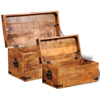 Picture of Storage Chest Set of 2 - Rough Mango Wood