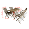 Picture of Teak Five Piece Outdoor Dining Set