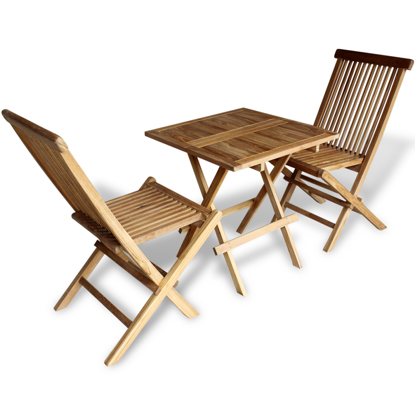 Picture of Teak Three Piece Outdoor Bistro Set