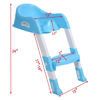 Picture of Toilet Potty Trainer Seat Chair with Ladder Step Up Stool for Toddler Blue