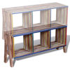 Picture of TV Cabinet with 3 Shelves Stackable - Colorful Reclaimed Teak