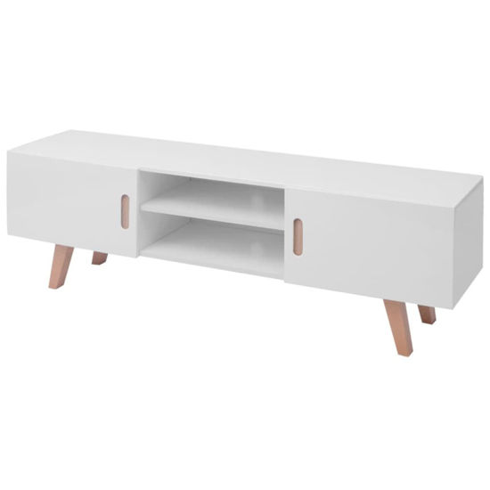 Picture of TV Stand MDF 59" - High Gloss White