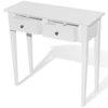 Picture of White Dressing Console Table with Two Drawers