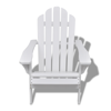 Picture of Wooden Living Room Garden Chair - White